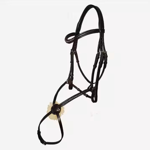 Nouveau professionnel de haute qualité en plein air équestre en cuir cheval bride personnalisation accepté en cuir cheval licou 2025 - Product Image 1