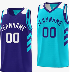 Conjunto de camiseta de baloncesto reversible personalizado, transpirable e impreso para tu propio equipo, ropa de hombre para ropa de baloncesto - Product Image 1