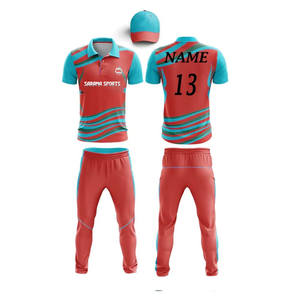 Uniforme de cricket de trabajador para hombre, venta al por mayor, camiseta Polo, 100% algodón, transpirable, ligero, estampado de verano para uniforme de cricket - Product Image 1