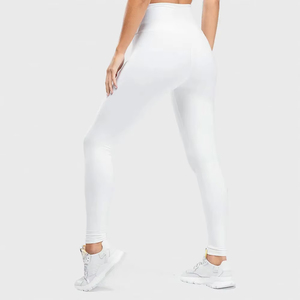 Nouveau personnalisé femmes Gym entraînement Yoga ensemble Yogalicious Leggings et vêtements de sport sans couture XL grande taille motif solide prix bon marché - Product Image 6