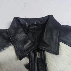 Veste en cuir PU pour homme la plus populaire pour l'hiver, avec logo sur le devant en toile, haute qualité, imperméable, respirante, séchage rapide, couleur unie - Product Image 4