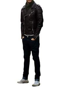 Chaquetas de cuero Carta personalizada Logotipo en relieve Chaquetas de cuero para hombre Chaqueta de cuero para hombre Chaquetas de cuero para hombre - Product Image 3