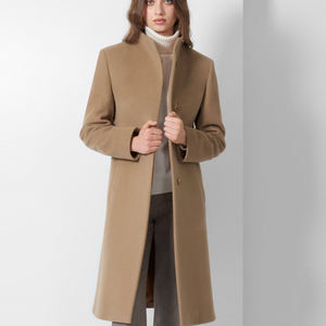 Manteau long vintage pour femme avec ceinture |   Vêtements d'extérieur en marque privée OEM/ODM - Product Image 1