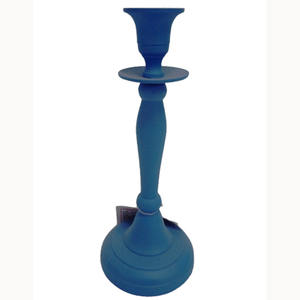 Metal <b>Candle</b> <b>Holder</b> Blue Christmas Home Decorative <b>Candle</b> Stand Bulk <b>Candle</b> Pillar Taper <b>Tealight</b> <b>Holder</b> - Product Image 1
