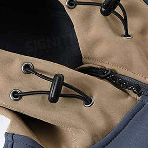 เสื้อแจ็คเก็ตกันหนาวมีฮู้ดคอกลมสำหรับผู้ชาย, เสื้อแจ็คเก็ตผ้าวูลมหาวิทยาลัยสูงระบายอากาศได้ดีและกันลมสไตล์ถนนสูง - Product Image 3