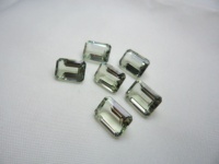 Piedras Preciosas Sueltas de Amatista Verde Corte Esmeralda Facetado 100% Natural, Piedras de Nacimiento Semipreciosas en Tamaños Personalizados GEMFORTE INC