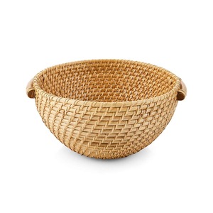 Panier à fruits tissé en rotin, prix de gros, ensemble de bols et plateaux, paniers de décoration de cuisine durables - Product Image 3
