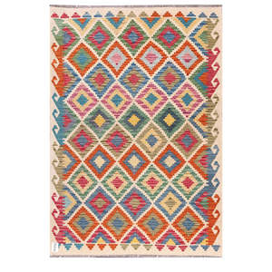 Tapis Kilim Maimana Afghanistan 180 X 126 cm pour la décoration intérieure en tissu - Product Image 1