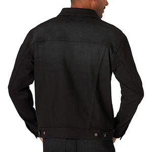 Wholesale New Style Street Color <b>Black</b> Color <b>Mens</b> <b>Denim</b> <b>Jacket</b> Lined With Fur Fall Winter Season In Good Design - Product Image 2