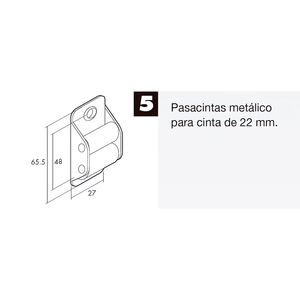 Nastro in Nylon Zincato per Persiana 22 mm - Product Image 3