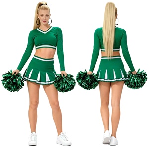 ชุดเชียร์ลีดเดอร์ Solid Traders Flash Cheer Performance Wear ผลิตจากโพลีเอสเตอร์ 100% พิมพ์ลายดิจิทัล ทรงยืดหยุ่น สวมใส่สบาย สำหรับผู้หญิง - Product Image 1