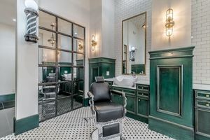 Custom Portable Modern Luxury Wood Hair Salon <b>Work</b> <b>Stand</b> with Multiple Storage Space Eco-Friendly for Dining & Hotel Use - Product Image 2