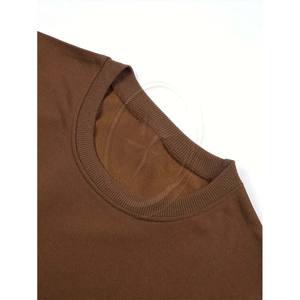 Cazafantasmas Stay Puff Marshmallow Print Crew Neck Sudadera térmica 100% algodón Casual Knit Fabric con ligero estiramiento - Product Image 4