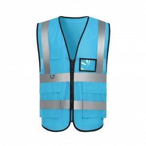 Vêtement de travail haute visibilité, veste de sécurité sans manches avec bande réfléchissante pour les travailleurs du bâtiment et les travailleurs en extérieur - Product Image 2
