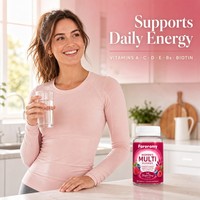 Complément Alimentaire Multi-Gummies pour Femmes OEM, Saveur Baies Exquises, 60 Comprimés, Mélange de Vitamines pour le Bien-être Quotidien