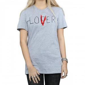 T-shirt en coton slim fit pour femme, imprimé logo Peace Love Music, col rond, manches courtes, en jersey décontracté, imprimé numérique - Product Image 6