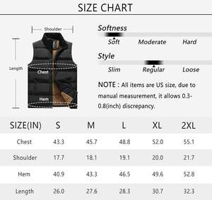 Chaleco Acolchado Personalizado con Logotipo OEM, para Hombre, Informal, para Invierno, de Lona, Transpirable, con Cierre de Cremallera, 420g, Estilo Urbano - Product Image 6