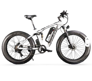 High Best Quality Cyru- Sher XF800 Electric <b>Bike</b>-Full <b>Suspension</b> Fat Tire <b>Mountain</b> Ebike Disc Brake - Product Image 1