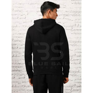 Venta al por mayor de sudaderas con capucha de algodón para hombres con el logotipo de impresión básica lisa Casual Everyday Streetwear sudaderas con capucha personalizadas de algodón para hombres - Product Image 5