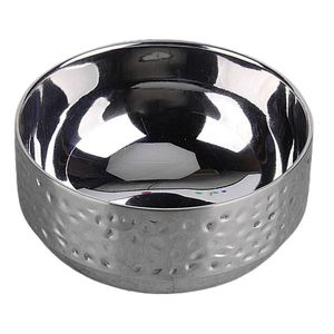 Bol de service en acier inoxydable poli pour buffet d'hôtel design contemporain attrayant pour une cuisine raffinée - Product Image 1