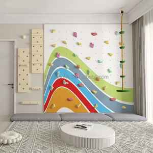 Panneau d'entraînement d'escalade JP Development, prix usine, mur d'escalade domestique en LLDPE, matériaux en bois, non pliable, garantie 1 an - Product Image 1