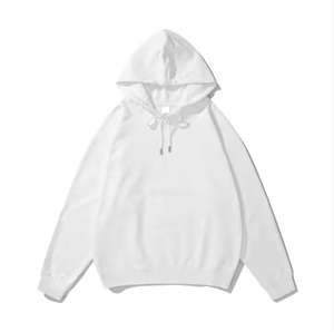 Unisex Hombres 100% Algodón Fleece Casual Cremallera-Up Sudaderas con capucha Venta al por mayor Regular Fit Manga larga Patrón sólido Invierno - Product Image 5