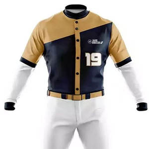 Uniformes de Béisbol de Alta Calidad para Equipos, Conjuntos de Uniformes de Béisbol Extra Grandes, Transpirables, Ligeros, Personalizables, Material Duradero, Último Diseño, Bajo Precio - Product Image 3