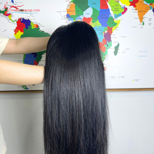 Pelucas de alta calidad superior, venta al por mayor, cabello humano virgen sin procesar, peluca Frontal de encaje completo HD, peluca Frontal de encaje transparente Natural humano - Product Image 5