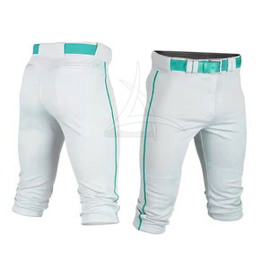 Pantalons de baseball et de softball personnalisés, prix d'usine, haute qualité, 100% polyester, séchage rapide, respirant, vêtements de sport - Product Image 3