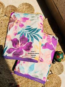 Couverture en coton imprimé de blocs floraux modernes Couette légère et douce avec sommeil confortable Paire de 2 couettes en gros - Product Image 2