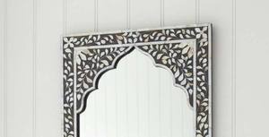 Miroir mural artisanal en incrustation de nacre fait à la main pièce décorative de luxe pour la vie moderne et les chambres à coucher - Product Image 2