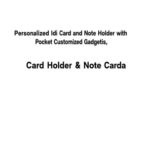 Porta Carte d'Identità e Banconote Personalizzato con Tasca, Gadget Personalizzabili - Product Image 3