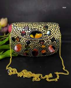 Bolso de Noche Impermeable de Mosaico Metálico Hecho a Medida, con Azulejos Reflectantes, Cierre de Botón, Elegante y Brillante para un Estilo de Alta Costura - Product Image 4