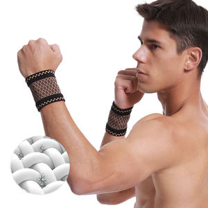 Good Quality Custom Logo Adjustable Neoprene Wrist Wraps Magnetic Closure Insulated Support Wearable Compression Gray Lifting - Product Image 4