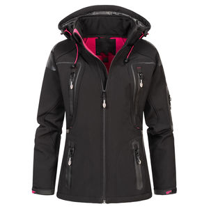 Chaqueta Softshell de Lona Transpirable para Mujer, Resistente al Agua, Cortavientos, Ligera, con Capucha, para Exteriores - Product Image 5