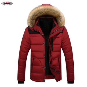 High Quality Custom Men's Puffer <b>Jacket</b> <b>Canvas</b> Stand Collar Anti-Bacterial Eco-Friendly Winter <b>Jacket</b> - Product Image 2