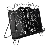 Porte-livres décoratif en métal fer forgé, support pour carnets en fil métallique, présentoir de bureau pour magazines au prix le plus bas