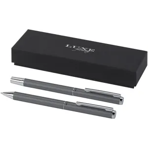Ensemble de stylos en aluminium recyclé Lucetto, cadeaux d'affaires écologiques - Product Image 3