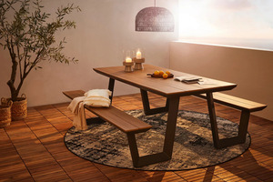 Ensemble de meubles de patio modernes Chaises et table en métal durables avec un design élégant pour les hôpitaux - Product Image 2