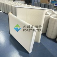 Filter Panel Pengumpul Debu Pabrik Peralatan Industri Tipe Panel Elemen Hepa Konstruksi Lipat Filter Udara