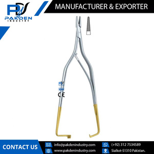 ที่ใส่เข็มสเตนเลสสตีลเครื่องมือพื้นฐานสำหรับการผ่าตัดด้วยมือดีไซน์ OEM ตามสั่ง - Product Image 6