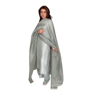 Farshi Shalwar ชุดเดรสผ้าไหมปักด้วยมือ, ชุดเดรสดั้งเดิมของปากีสถานเสื้อผ้าชนเผ่าแฟชั่นวัฒนธรรมชาลวาร์ Kameez - Product Image 1