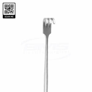 Rétracteur chirurgical manuel double extrémité en acier inoxydable Senn Miller avec pointes aiguisées/émoussées, 3 branches, certifié ISO13485, réutilisable - Product Image 5