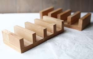 Bandeja de Taco de madera tradicional con diseño sencillo para cocina, hogar, hotel, restaurante, soporte de Taco de Metal - Product Image 5