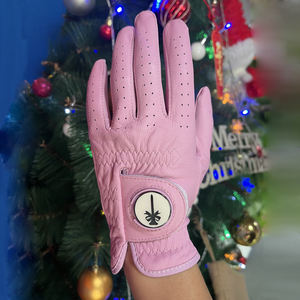 Gant de golf en cuir Cabretta rose pour femme, main gauche, avec marqueur de balle, tailles S, M, L, XL IVA-C-G-001 - Product Image 2