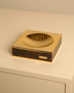 Round Base Top Square Aluminium <b>Metal</b> Cigar Ashtray Silver Polished Shinny <b>Grill</b> for Home and Hotels - Product Image 2