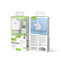 Adaptateur USB 15W 3A + Câble Type-C 10m Modèle 1010681 Charge Super Rapide Transfert de Données 10 Gbps Compatible 2A PD100W