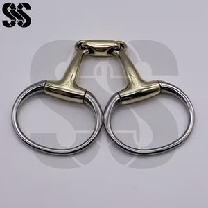 Bocado de equitación con diseño de anillo suelto de acero inoxidable de alta calidad, colores personalizables para entrenamiento y uso de alto rendimiento. - Product Image 2