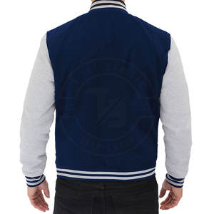 Veste Letterman élégante pour hommes de haute qualité 100% coton Design unique avec col montant - Product Image 4