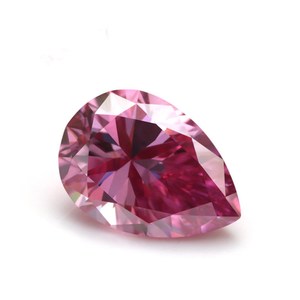 ลูกแพร์สีฟ้าตัดหลวมห้องปฏิบัติการที่สร้างขึ้น Moissanite VVS ความชัดเจน IGI ได้รับการรับรอง Moissanite แฟนซีสำหรับทำเครื่องประดับแว็กซ์/เคลือบน้ำมัน - Product Image 1